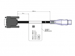 Adapterkabel USB2CAN Hirschmann-Stecker 36V 36982-6