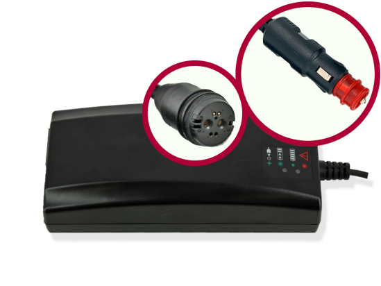 12V mobil Car Charger BMZ Li-Ion 42V 2A plug Rosenberger 31733